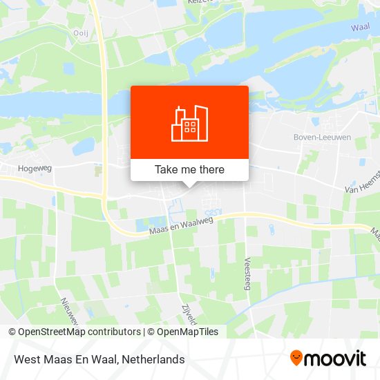 West Maas En Waal map