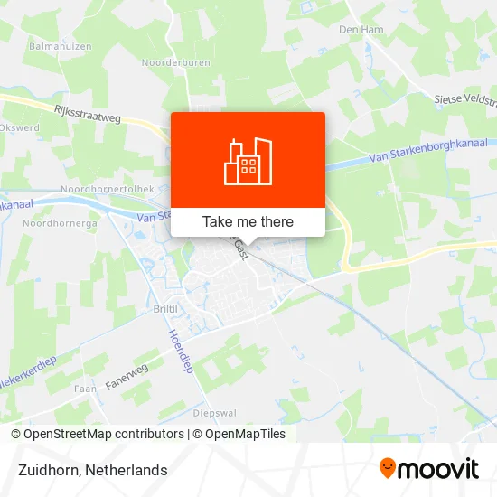 Zuidhorn map