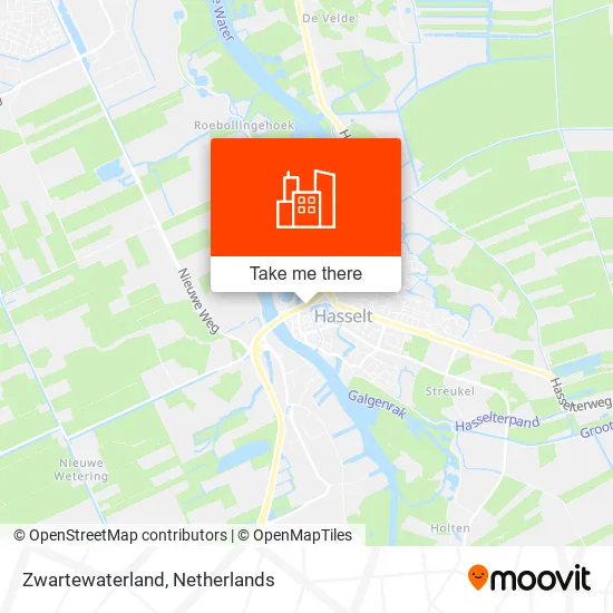 Zwartewaterland map