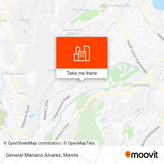 General Mariano Alvarez map
