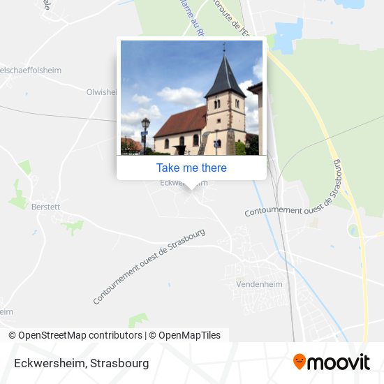 Mapa Eckwersheim