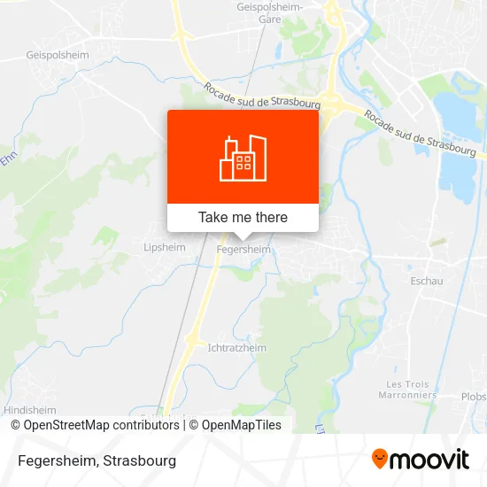 Fegersheim map