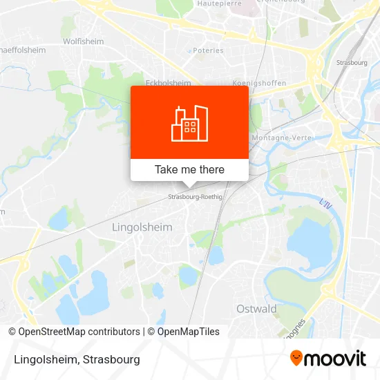 Lingolsheim map