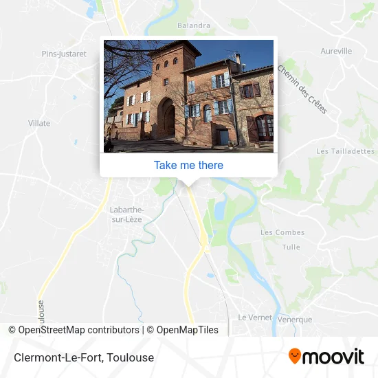 Clermont-Le-Fort map