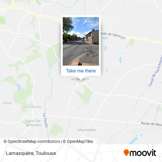 Lamasquère map