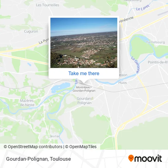 Gourdan-Polignan map