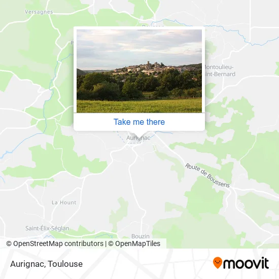 Aurignac map