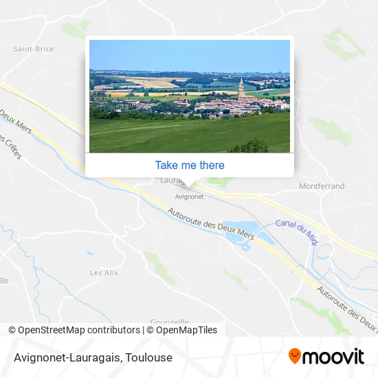 Avignonet-Lauragais map