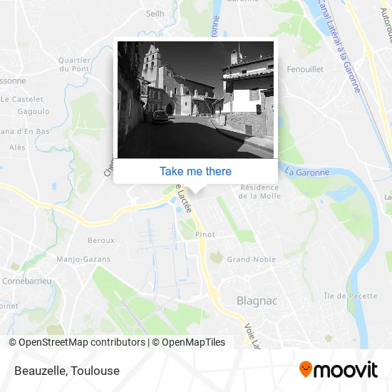 Beauzelle map
