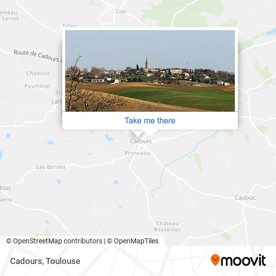 Cadours map