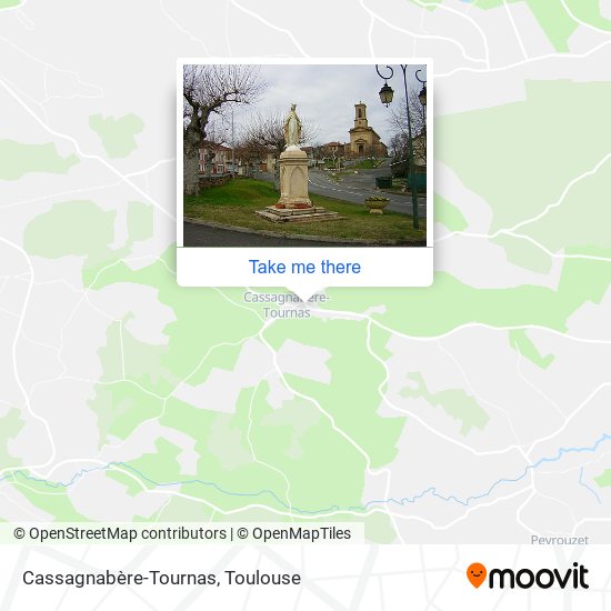 Cassagnabère-Tournas map
