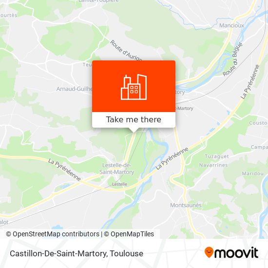 Castillon-De-Saint-Martory map