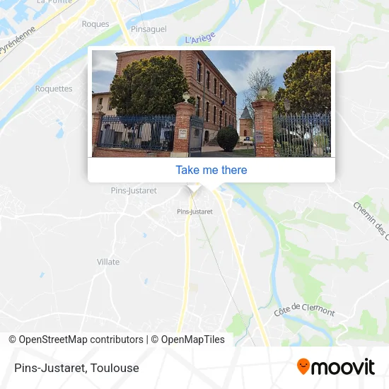 Pins-Justaret map