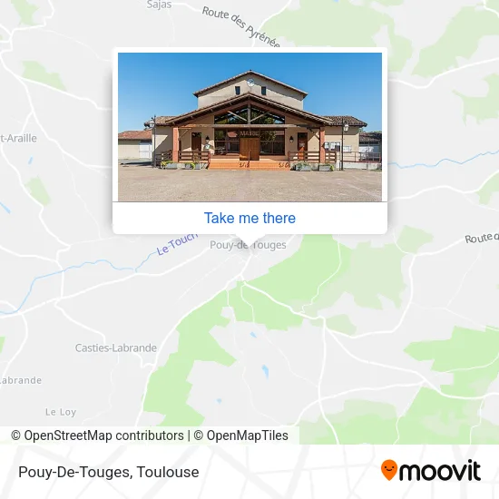 Pouy-De-Touges map