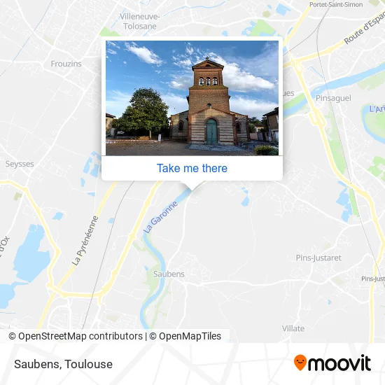 Saubens map