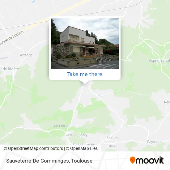Sauveterre-De-Comminges map