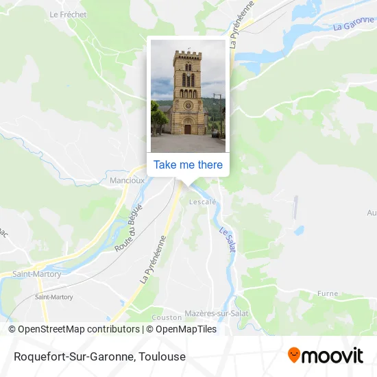 Roquefort-Sur-Garonne map