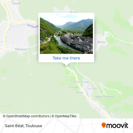 Saint-Béat map
