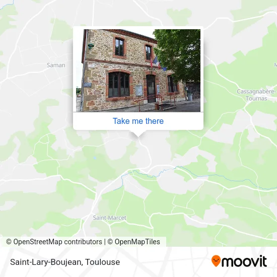 Saint-Lary-Boujean map