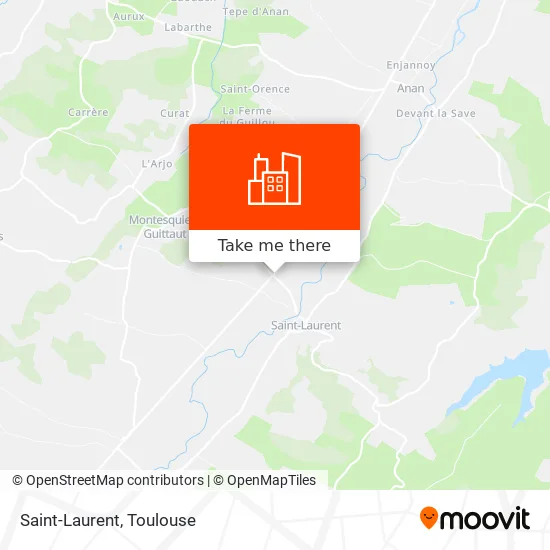 Saint-Laurent map