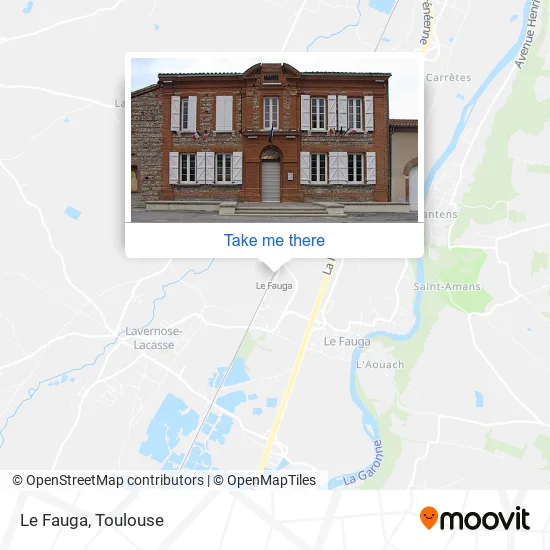 Le Fauga map