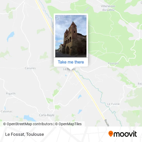 Le Fossat map