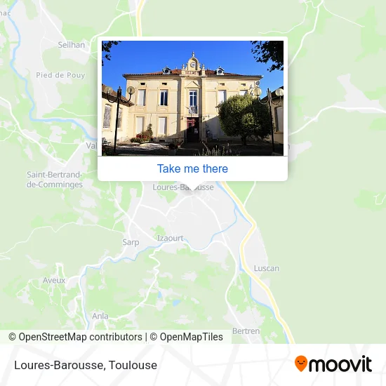 Loures-Barousse map