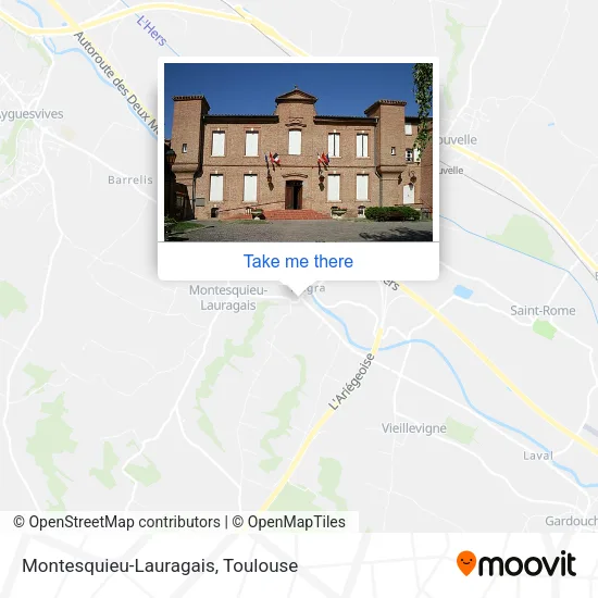 Montesquieu-Lauragais map