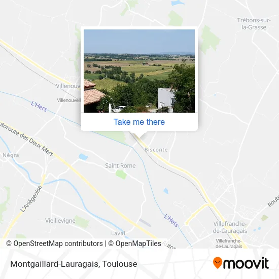 Montgaillard-Lauragais map
