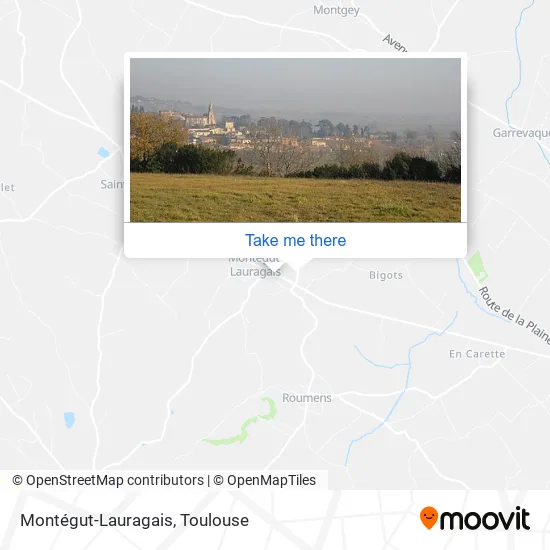 Montégut-Lauragais map