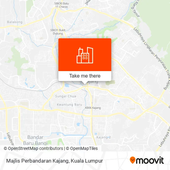 Majlis Perbandaran Kajang map
