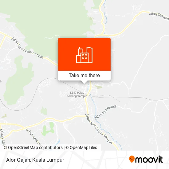 Alor Gajah map