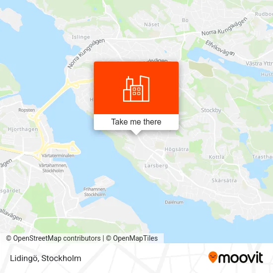 Lidingö map