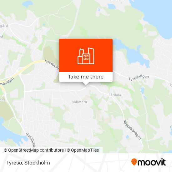 Tyresö map