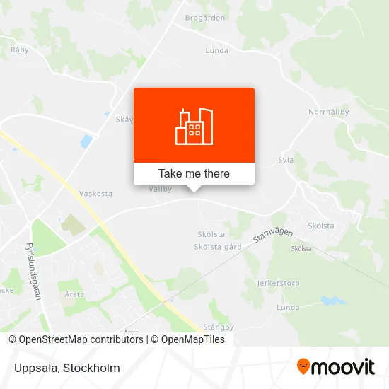 Uppsala map