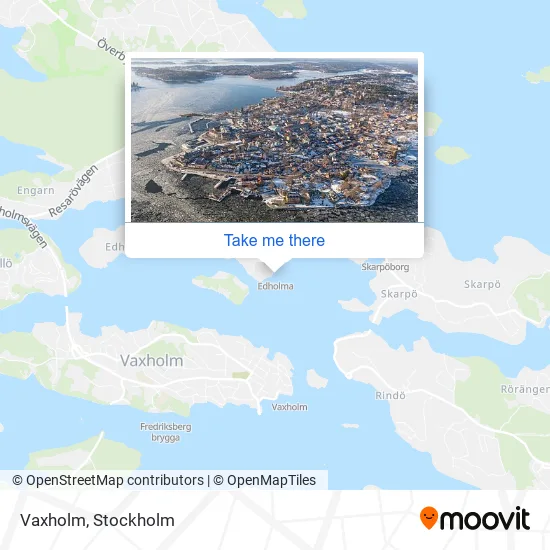 Vaxholm map