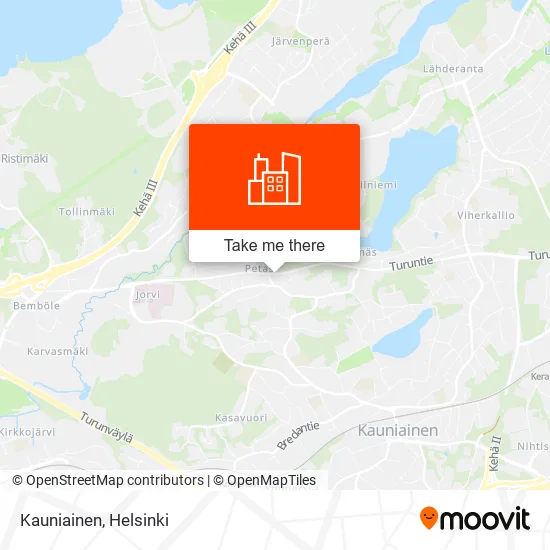 Kauniainen map