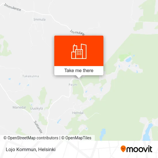 Lojo Kommun map