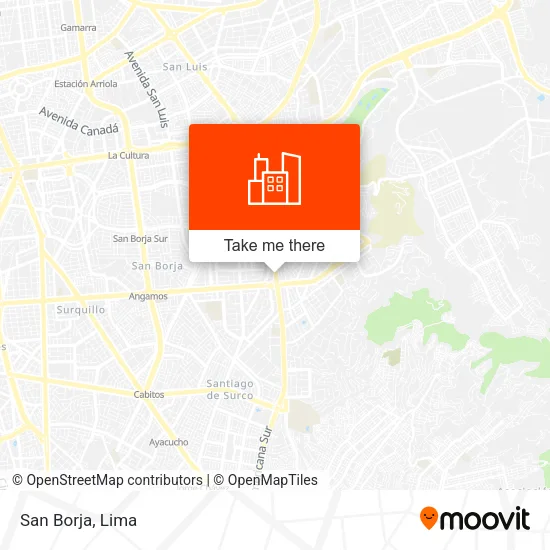 San Borja map