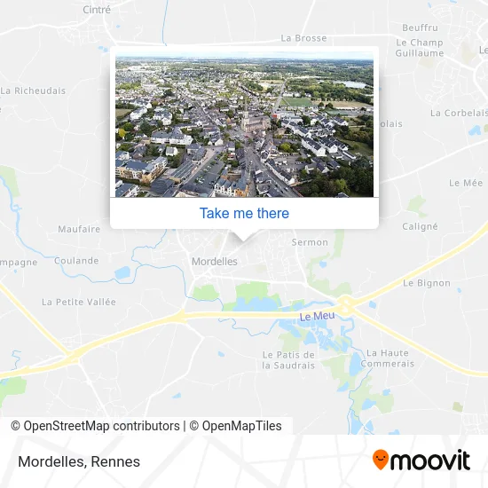 Mordelles map