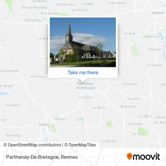 Parthenay-De-Bretagne map