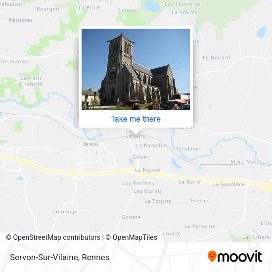 Servon-Sur-Vilaine map