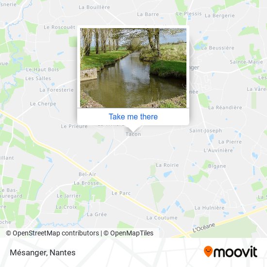 Mésanger map