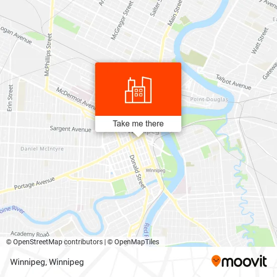 Winnipeg map