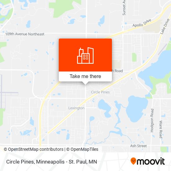 Circle Pines map