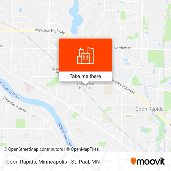 Coon Rapids map