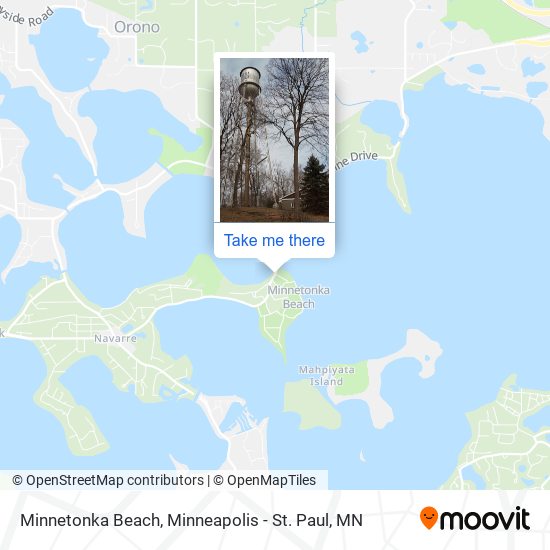 Mapa de Minnetonka Beach