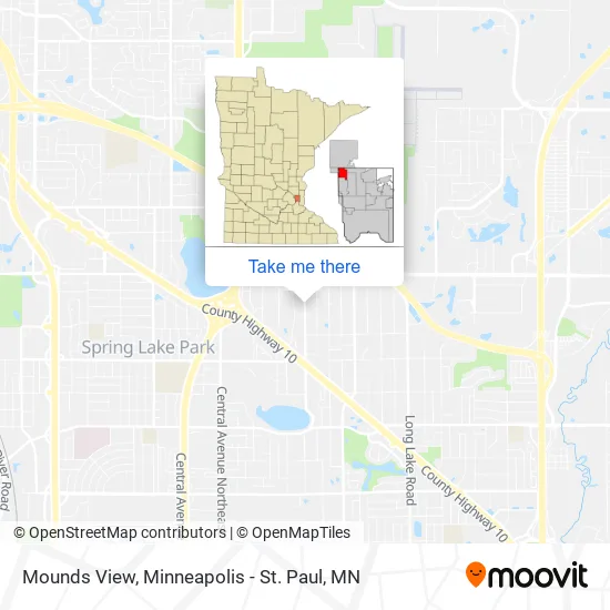 Mounds View map