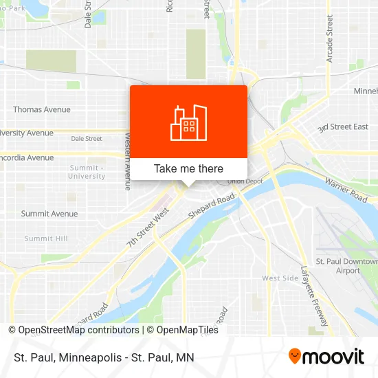 St. Paul map