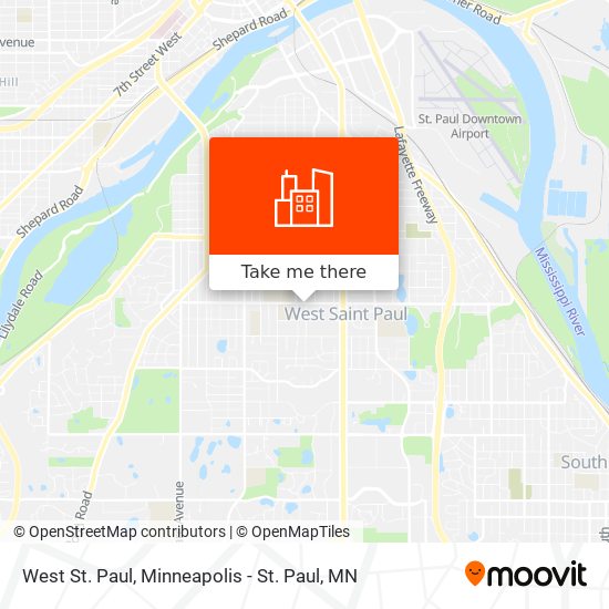 Mapa de West St. Paul